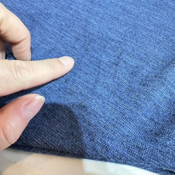 NWT Abercrombie & Fitch MIDI dress blue‎ Heathered open back cut out size small - Picture 12 of 13